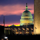 The Washington Monument and Capitol Building in Washington, DC, in March 2019.